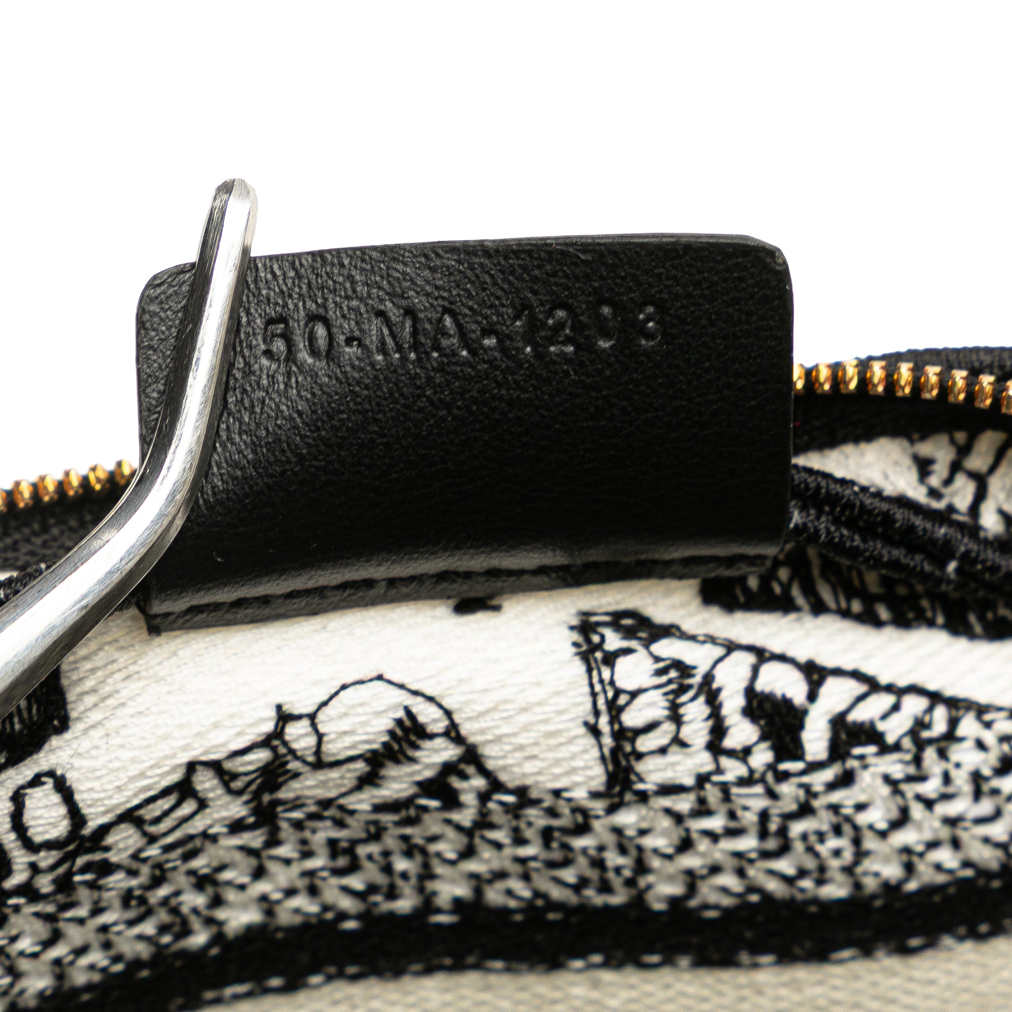 Canvas Embroidered Plan De Paris Cosmetic Pouch