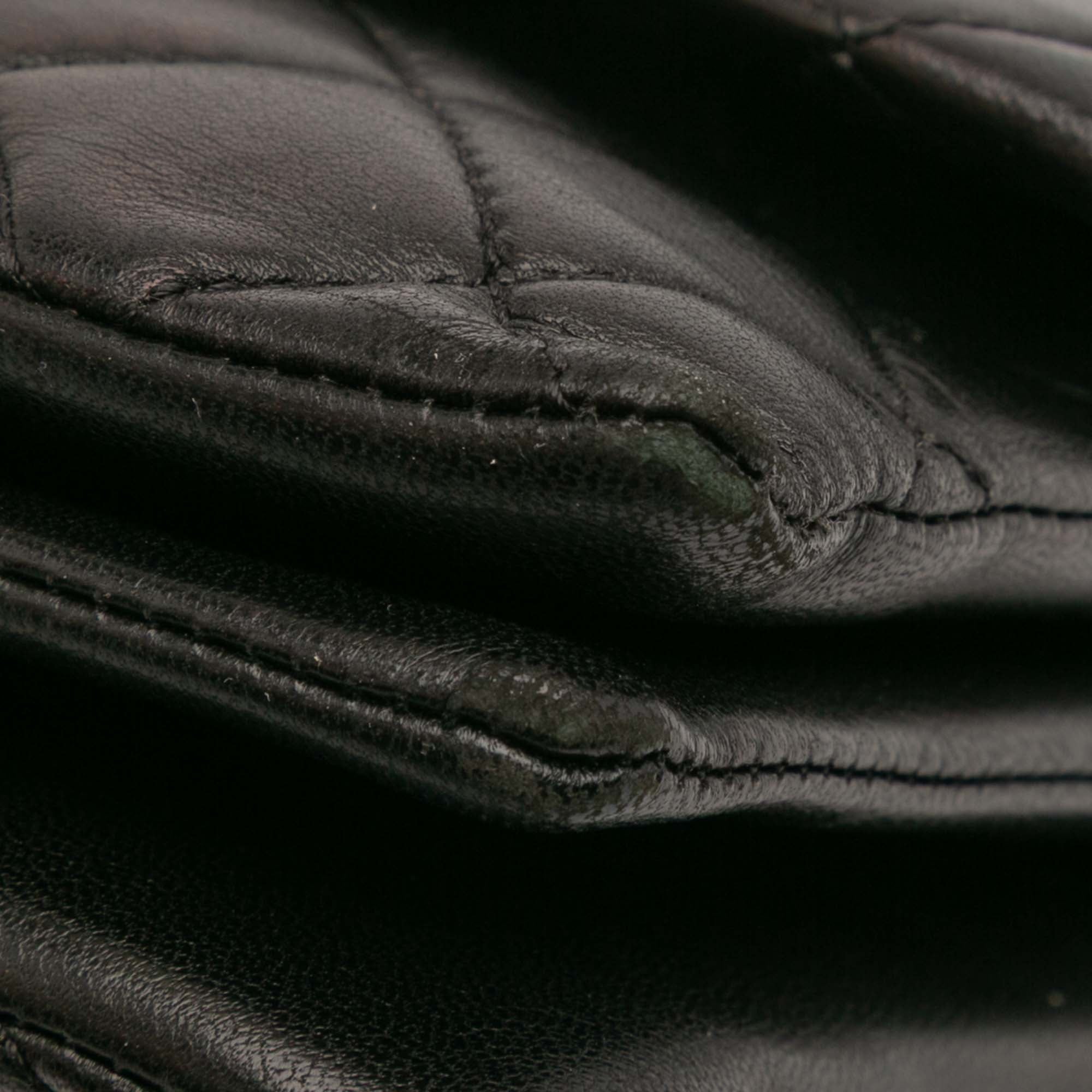 Quilted Lambskin Pagoda Accordion Flap