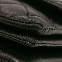 Quilted Lambskin Pagoda Accordion Flap