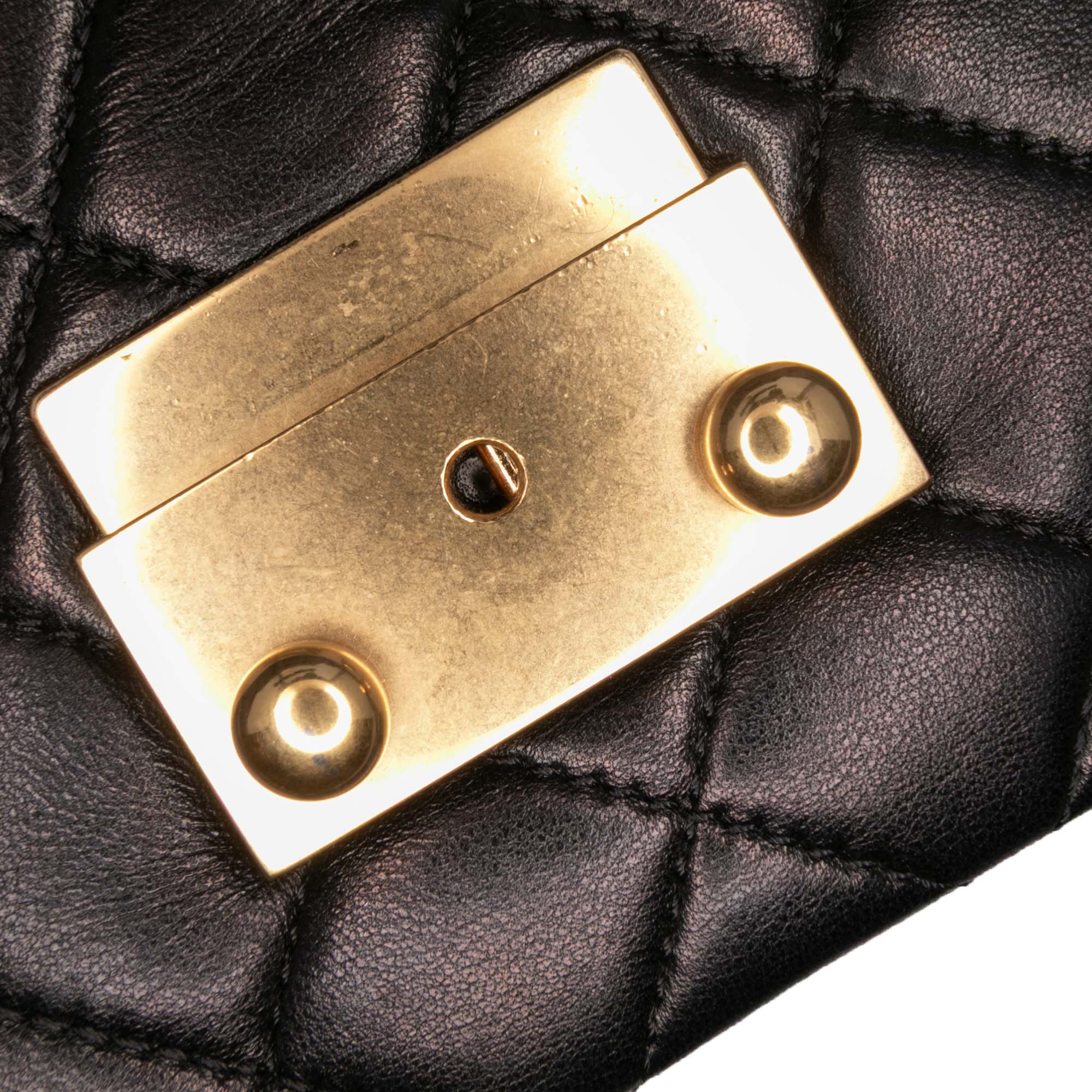 Quilted Lambskin Pagoda Accordion Flap