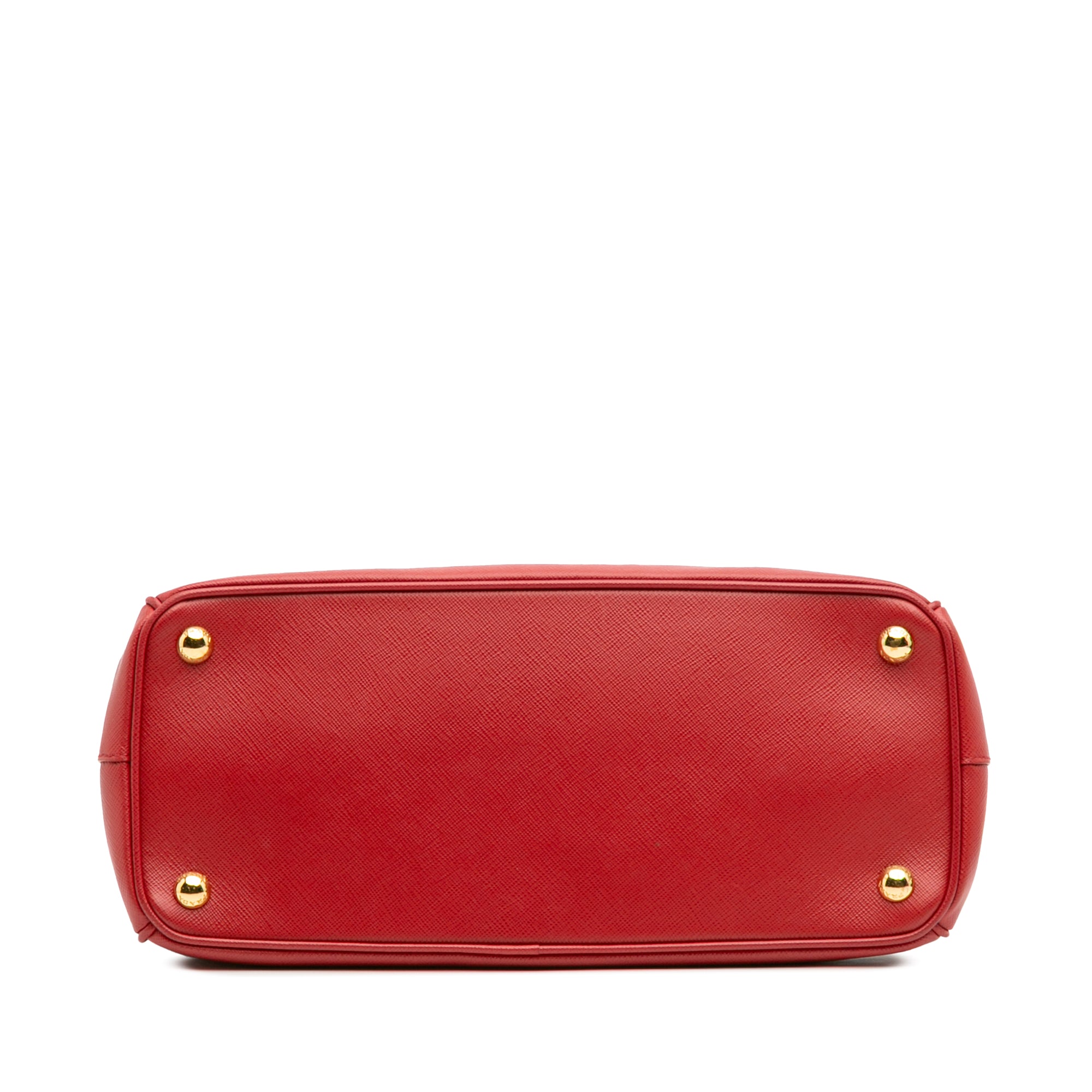 Small Saffiano Lux Galleria Double Zip Satchel