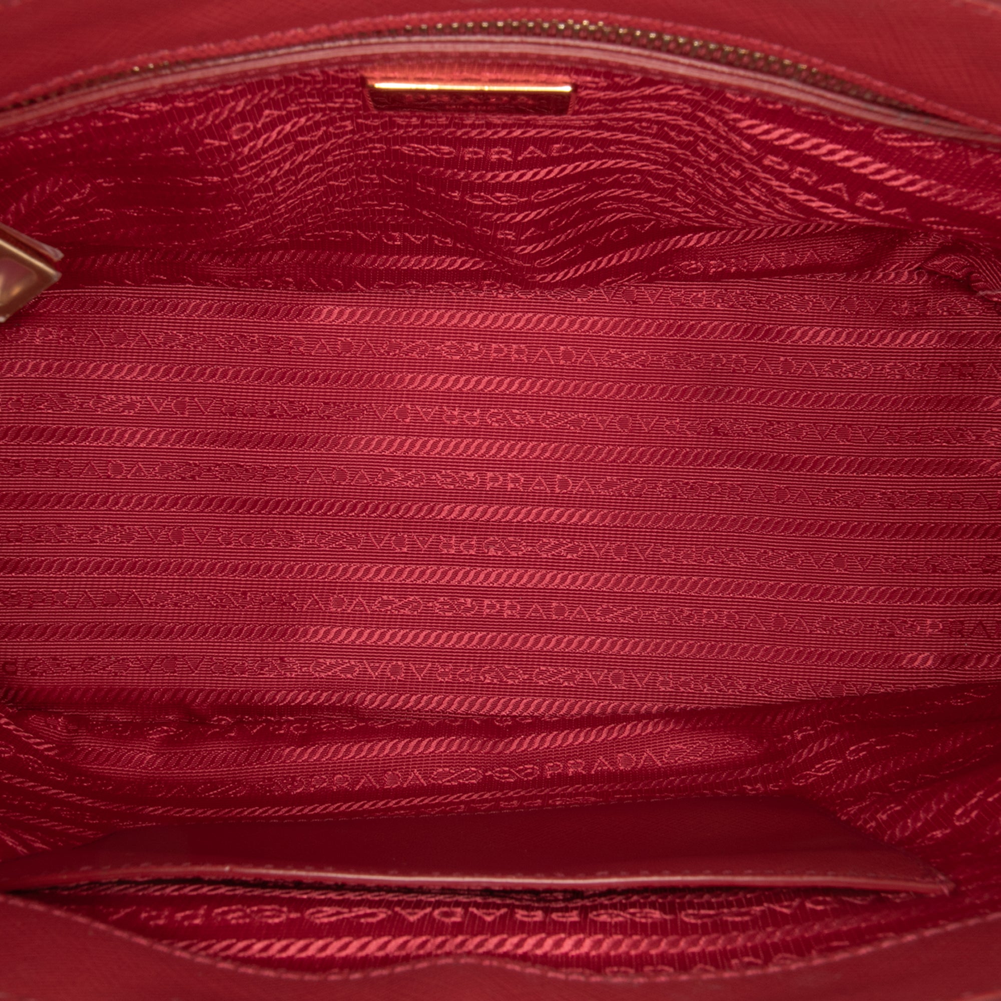 Small Saffiano Lux Galleria Double Zip Satchel