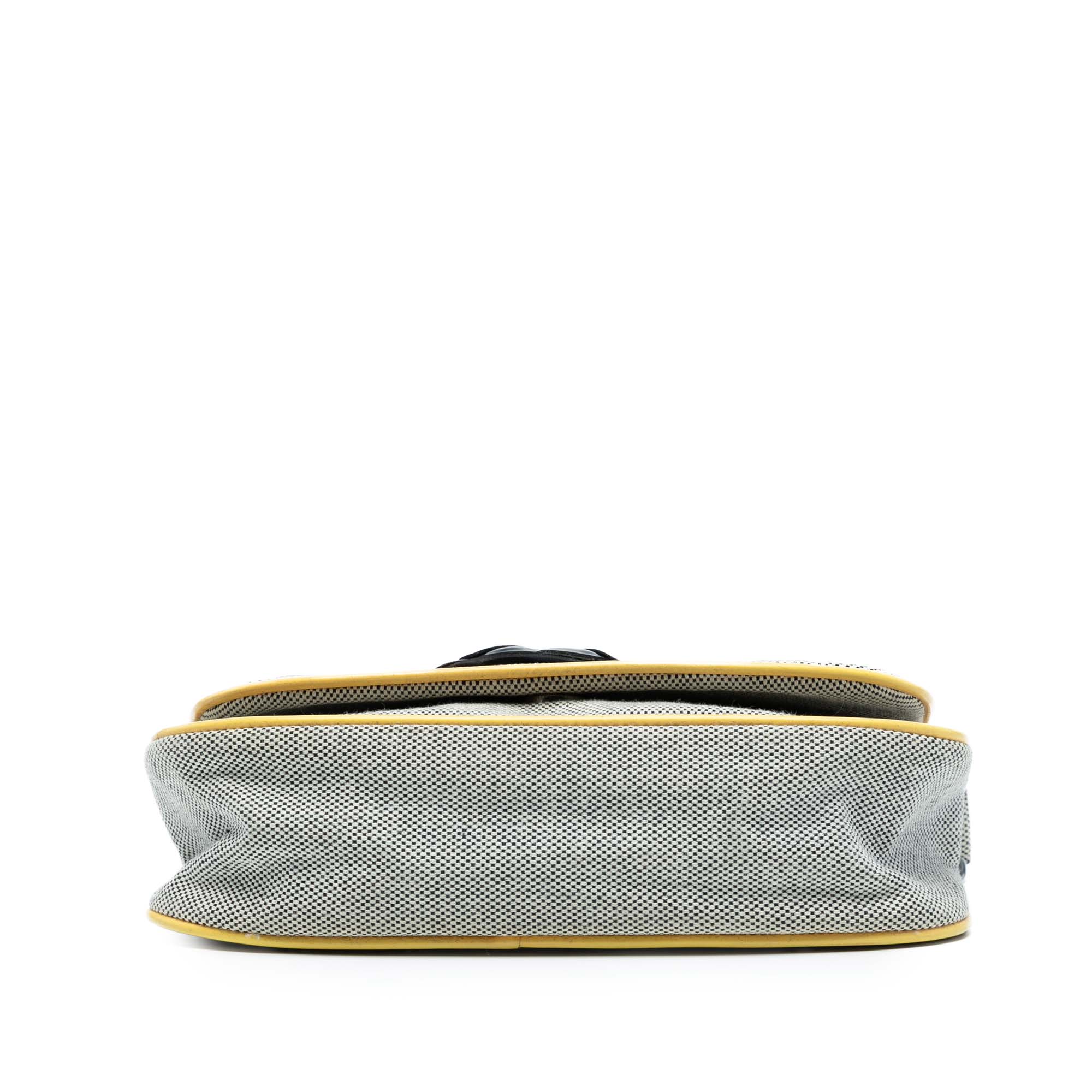 Canvas CC Camellia No. 5 Shoulder Bag