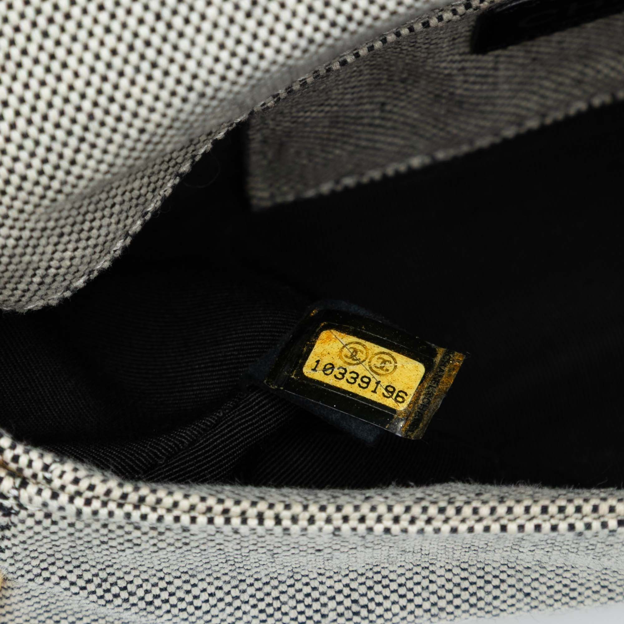 Canvas CC Camellia No. 5 Shoulder Bag