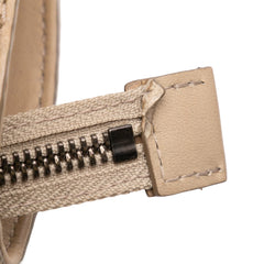 Smoke Check Coated Canvas and Leather Satchel