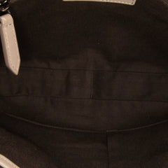 Smoke Check Coated Canvas and Leather Satchel