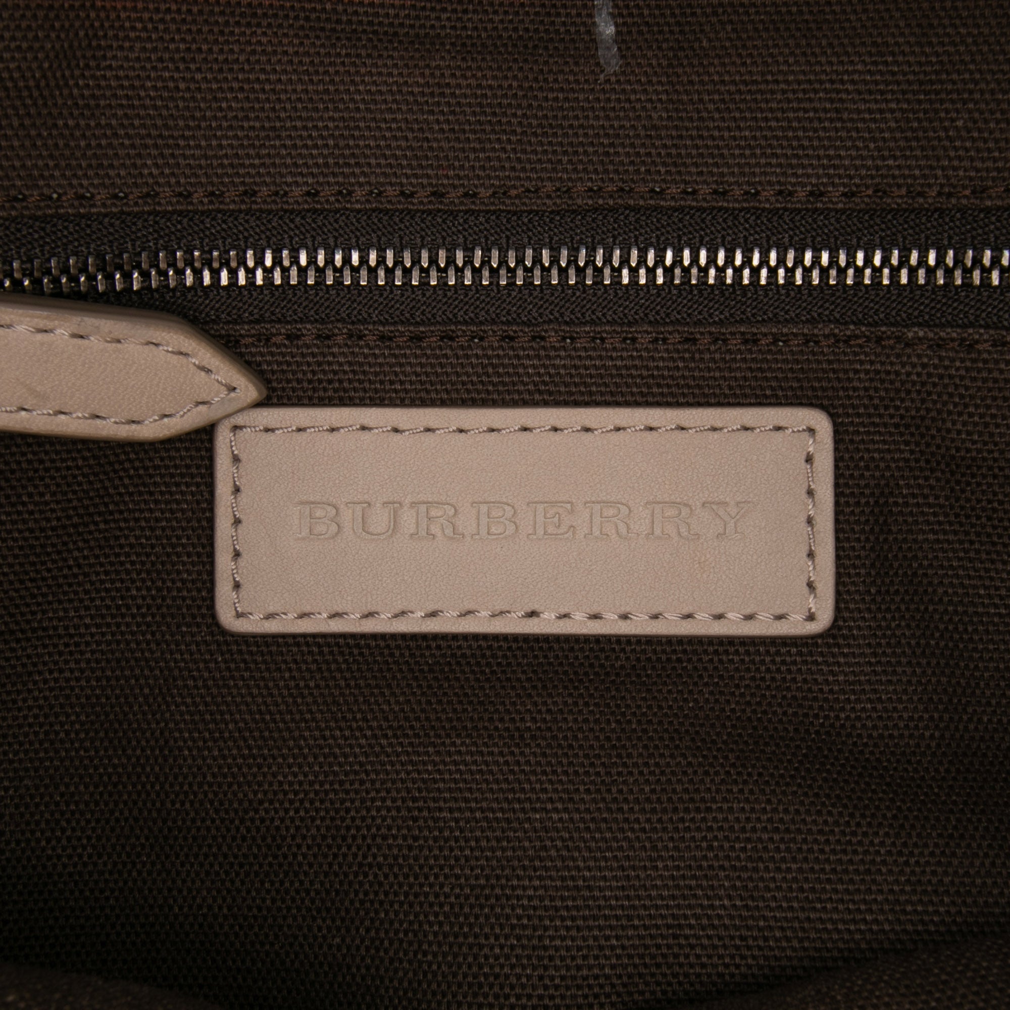 Smoke Check Coated Canvas and Leather Satchel