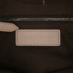 Smoke Check Coated Canvas and Leather Satchel