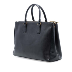 Large Saffiano Lux Galleria Double Zip Satchel