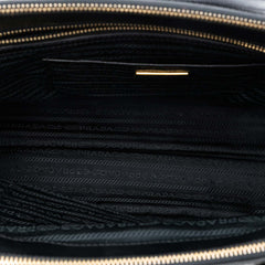 Large Saffiano Lux Galleria Double Zip Satchel