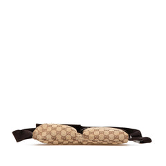 GG Canvas Double Pocket Belt Bag