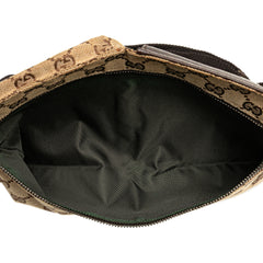 GG Canvas Double Pocket Belt Bag