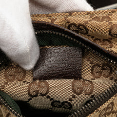 GG Canvas Double Pocket Belt Bag