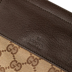 GG Canvas Double Pocket Belt Bag