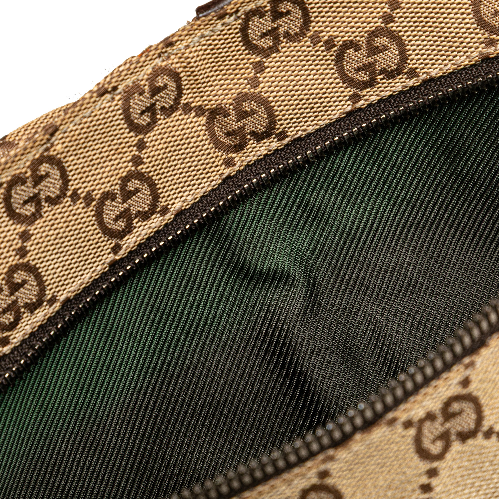 GG Canvas Double Pocket Belt Bag