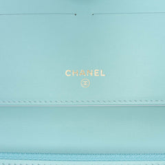 CC Quilted Caviar Bifold Long Wallet