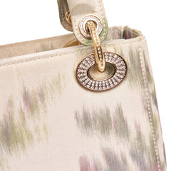 Mini Satin Floral Crystal Lady Dior