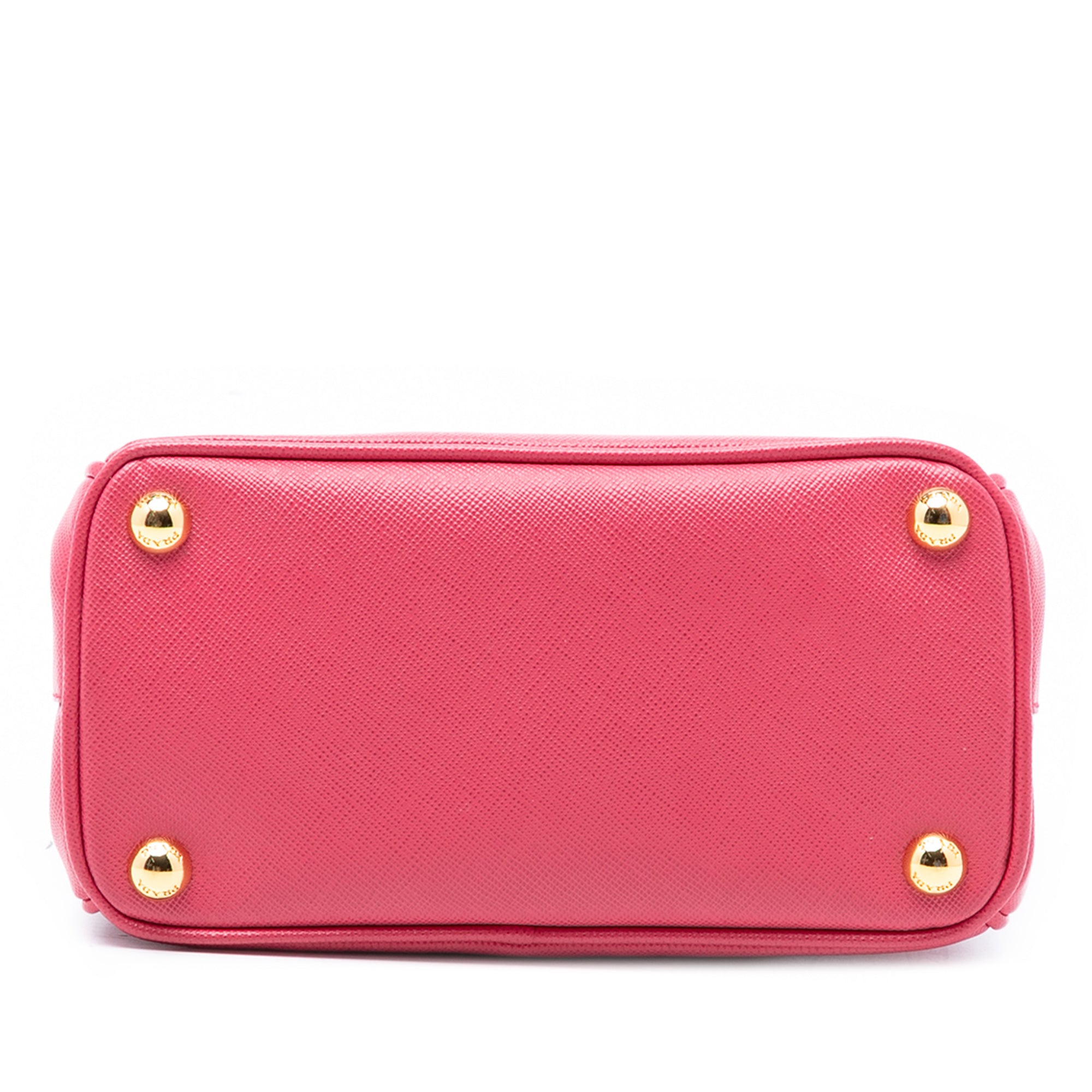 Micro Saffiano Galleria Double Zip Satchel