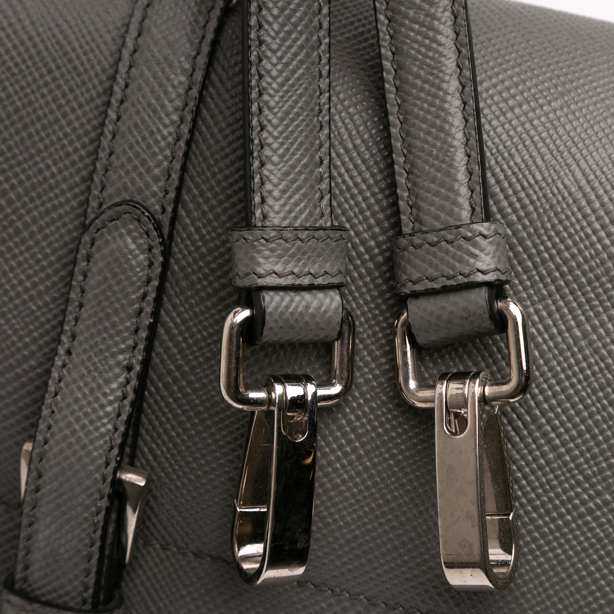 Saffiano Cuir Double Turnlock Satchel