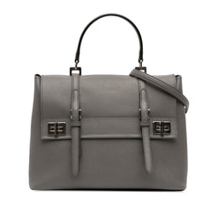 Saffiano Cuir Double Turnlock Satchel