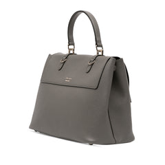 Saffiano Cuir Double Turnlock Satchel