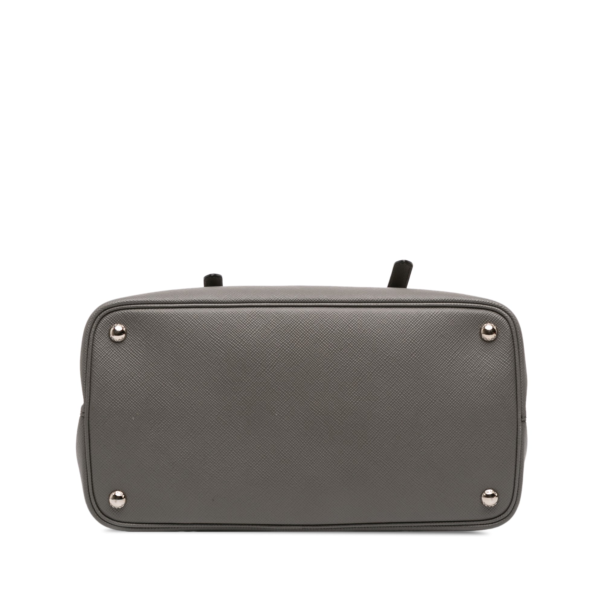 Saffiano Cuir Double Turnlock Satchel