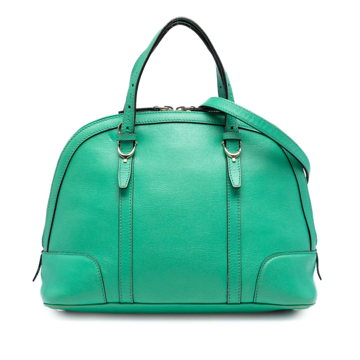 Small Leather Nice Dome Satchel