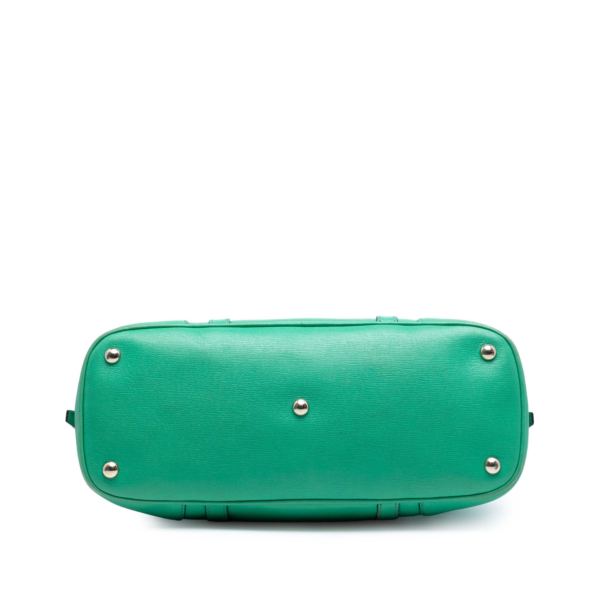 Small Leather Nice Dome Satchel