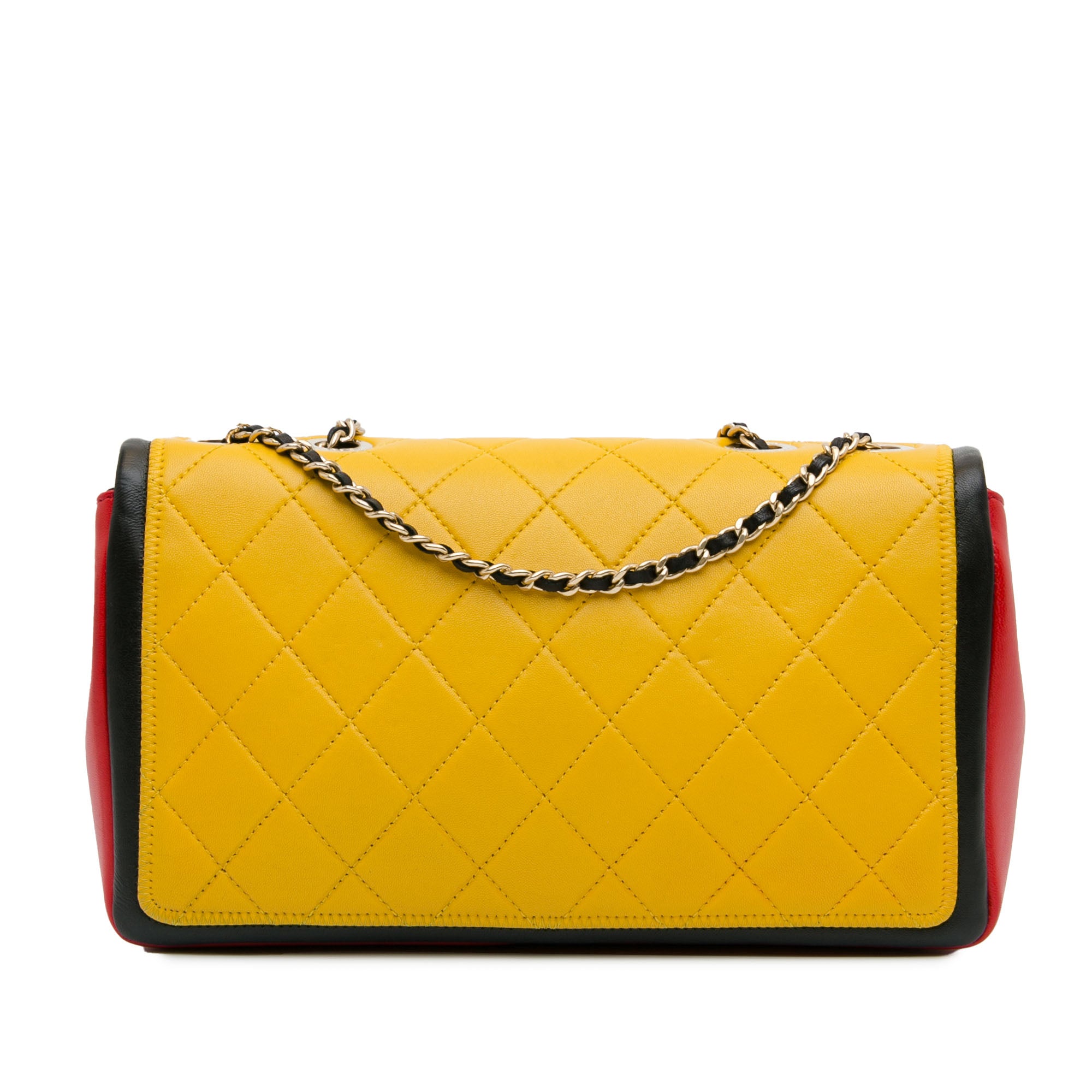 Medium Tricolor Lambskin Graphic Flap_2