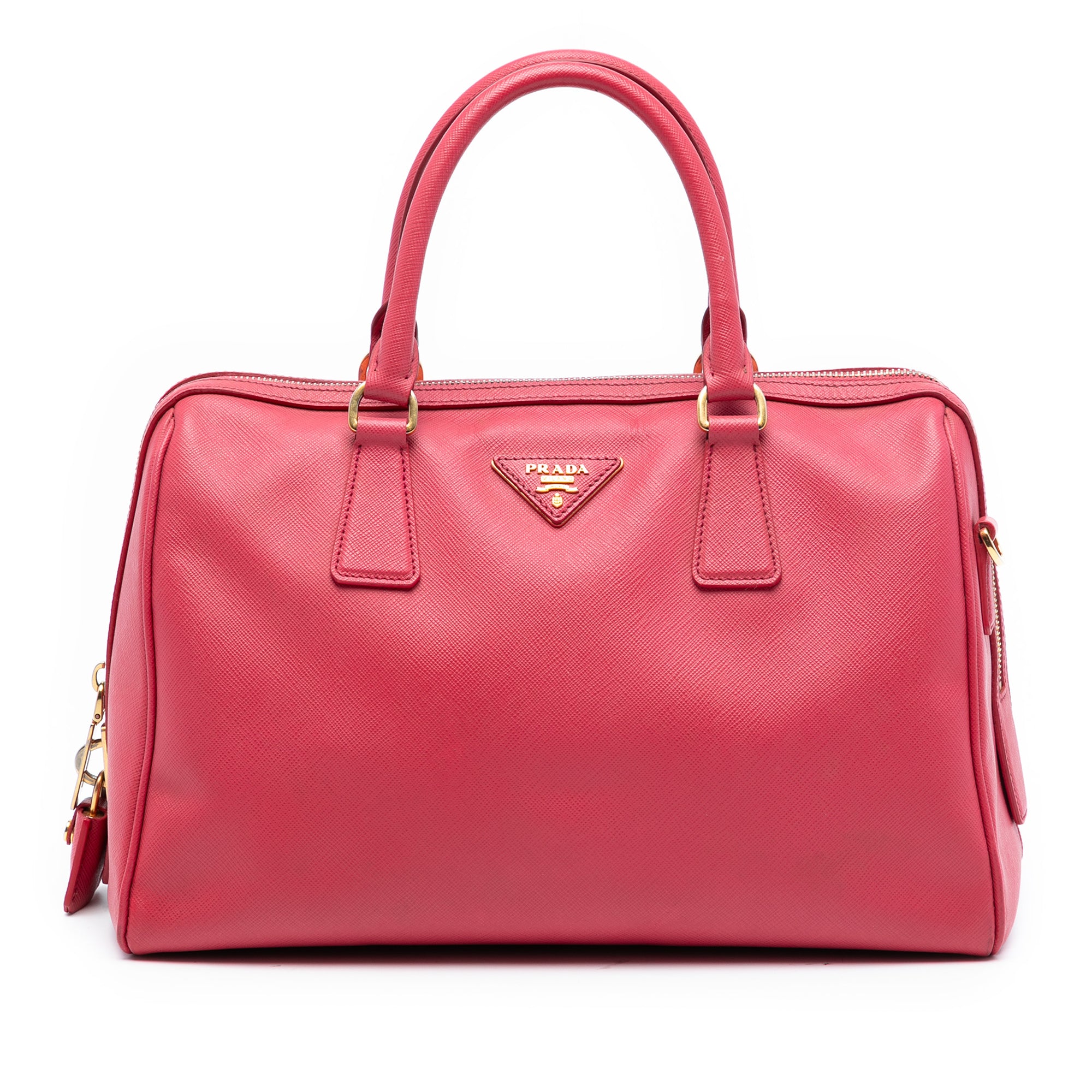 Saffiano Lux Convertible Bowler Bag