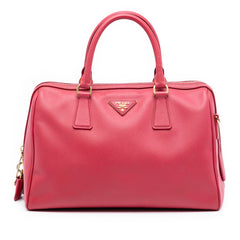 Saffiano Lux Convertible Bowler Bag