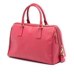 Saffiano Lux Convertible Bowler Bag