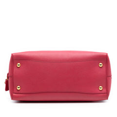 Saffiano Lux Convertible Bowler Bag