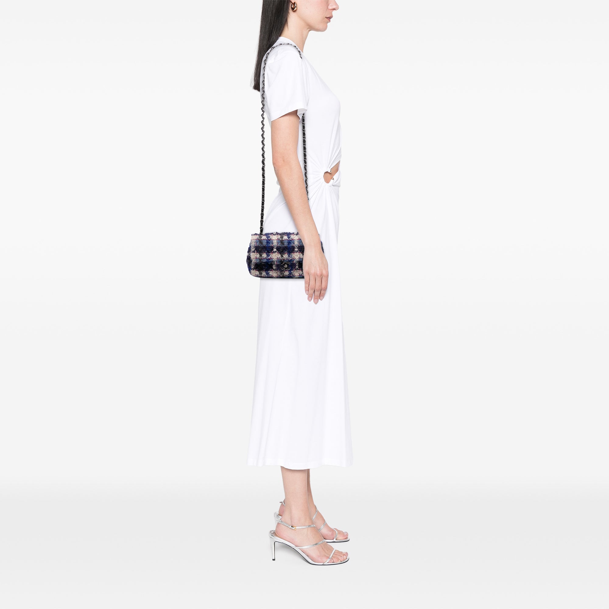Mini Rectangular Classic Tweed Single Flap