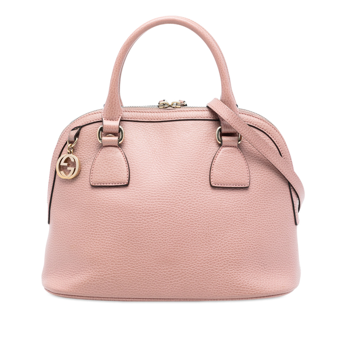 Small Dollar Calfskin GG Charm Dome Satchel