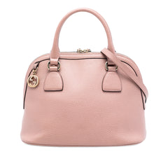 Small Dollar Calfskin GG Charm Dome Satchel
