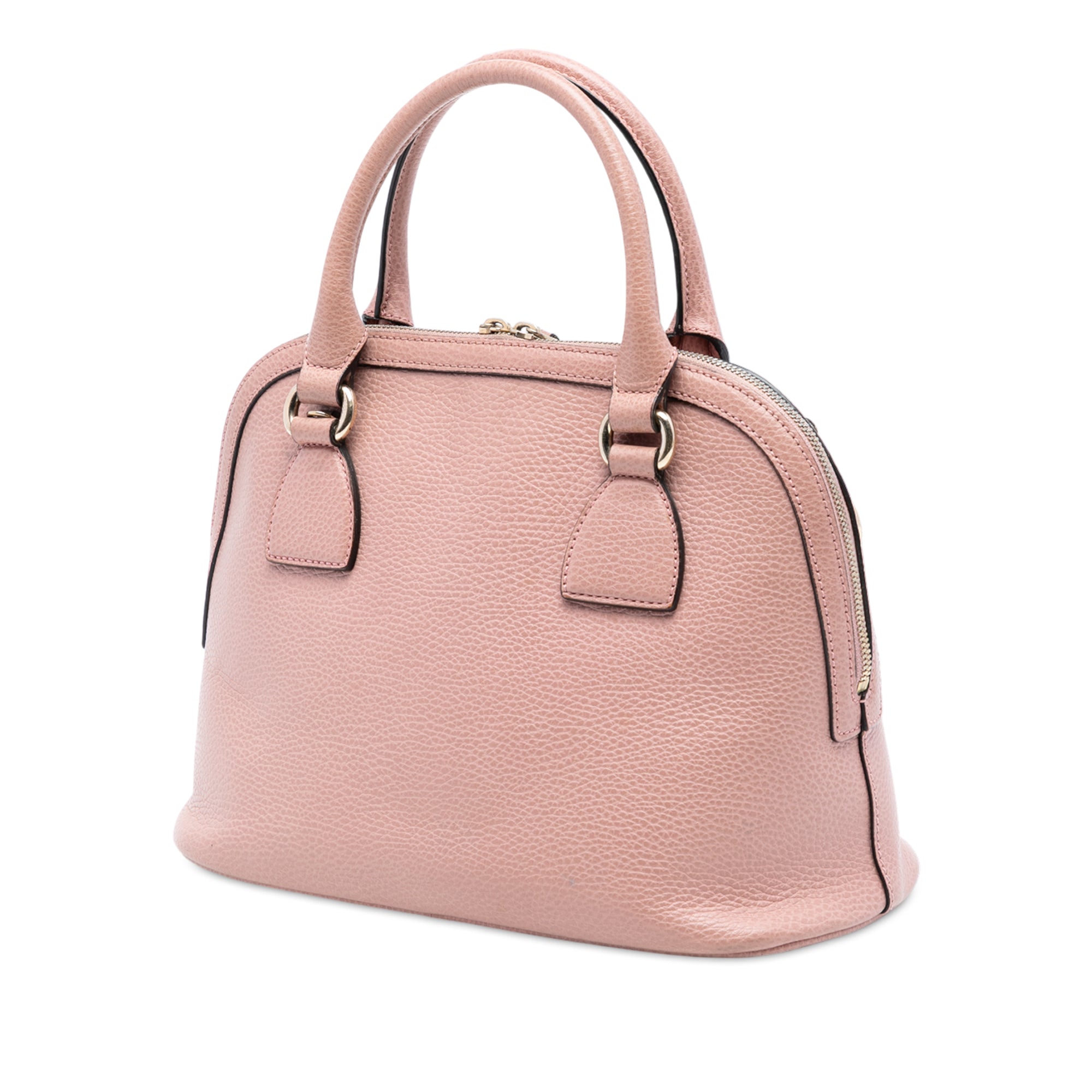 Small Dollar Calfskin GG Charm Dome Satchel