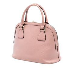 Small Dollar Calfskin GG Charm Dome Satchel