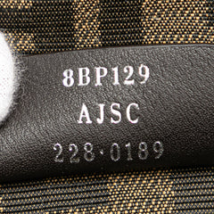 Small Fendi First Leather and Suede Striped Crossbody
