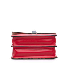 Small Velvet Embroidered Zucca Canvas and Leather Kan I Crossbody