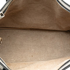 Large City Calf Grommet Galleria Double Zip Tote