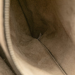 Large City Calf Grommet Galleria Double Zip Tote