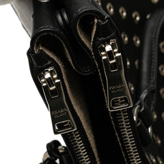 Large City Calf Grommet Galleria Double Zip Tote