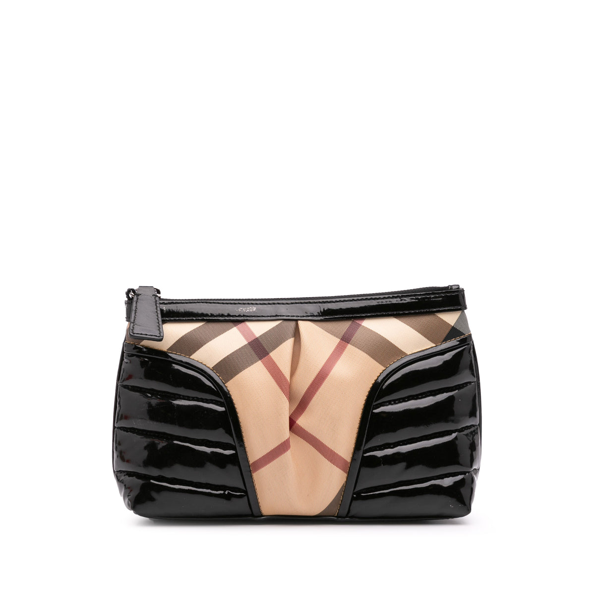 Supernova Check Coated Canvas Clutch