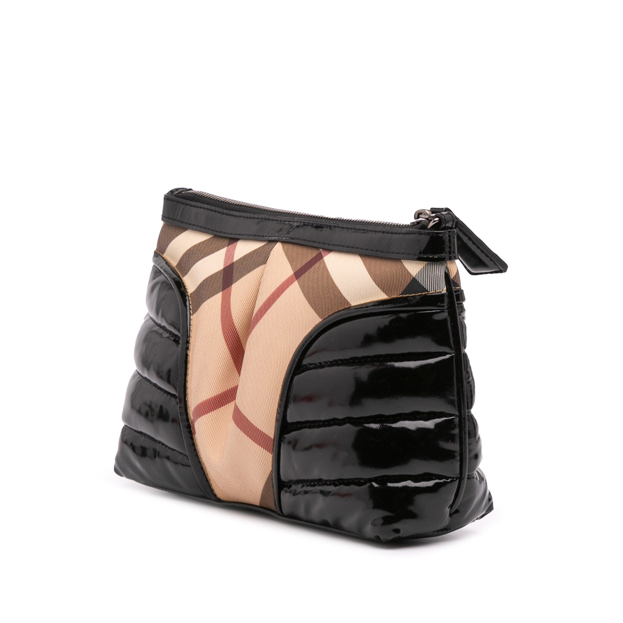 Supernova Check Coated Canvas Clutch