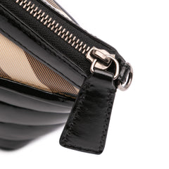 Supernova Check Coated Canvas Clutch