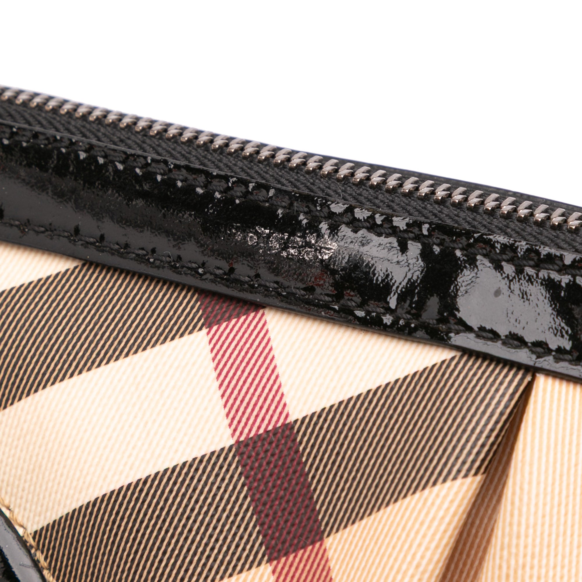 Supernova Check Coated Canvas Clutch