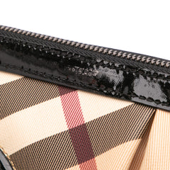 Supernova Check Coated Canvas Clutch
