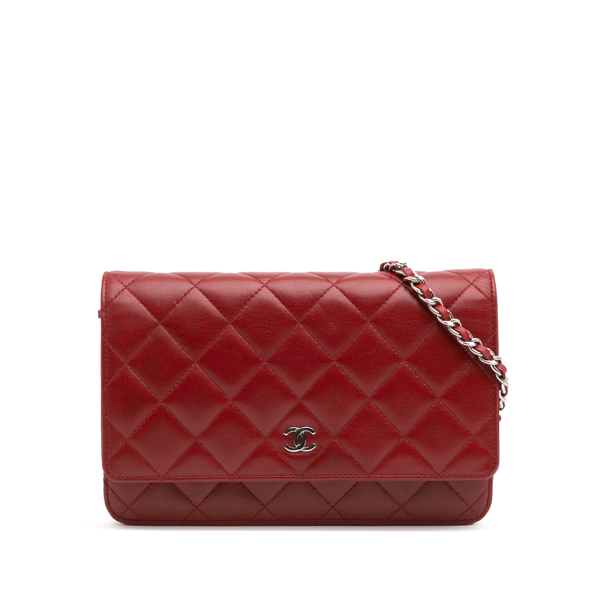 CC Quilted Lambskin Wallet on Chain