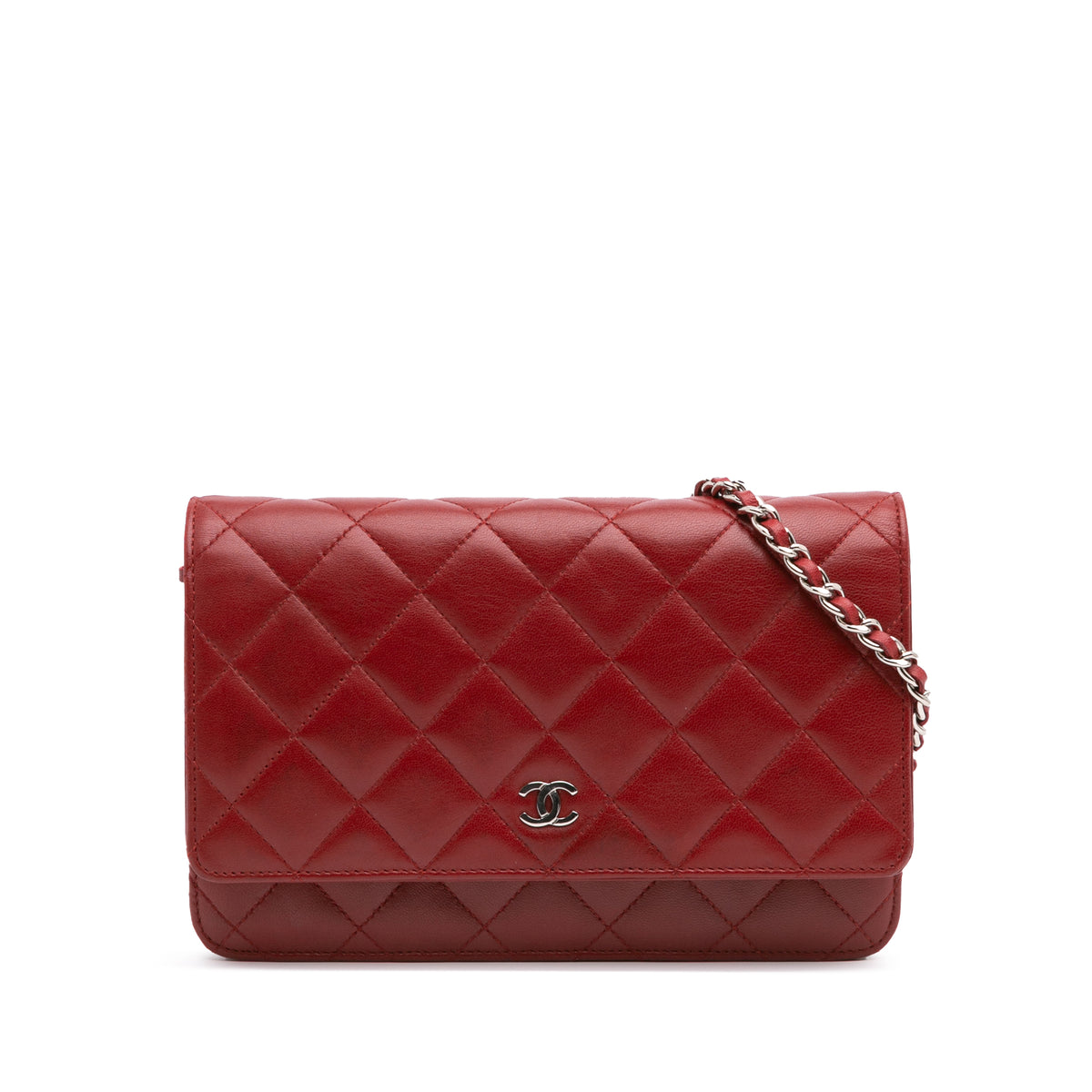 CC Quilted Lambskin Wallet on Chain